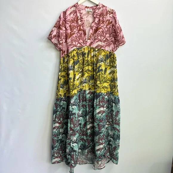 NWT Anthropologie The Kallie Flowy Relaxed Fit Maxi Dress, M - Picture 9 of 10
